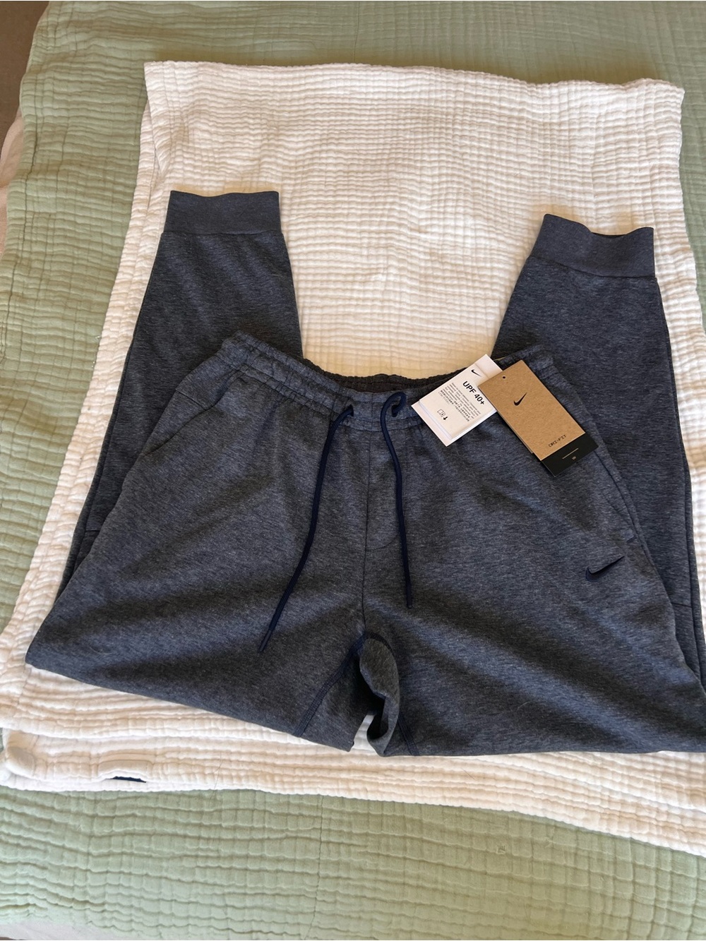 Nike Heathered Navy Blue Jogger Sweatpants